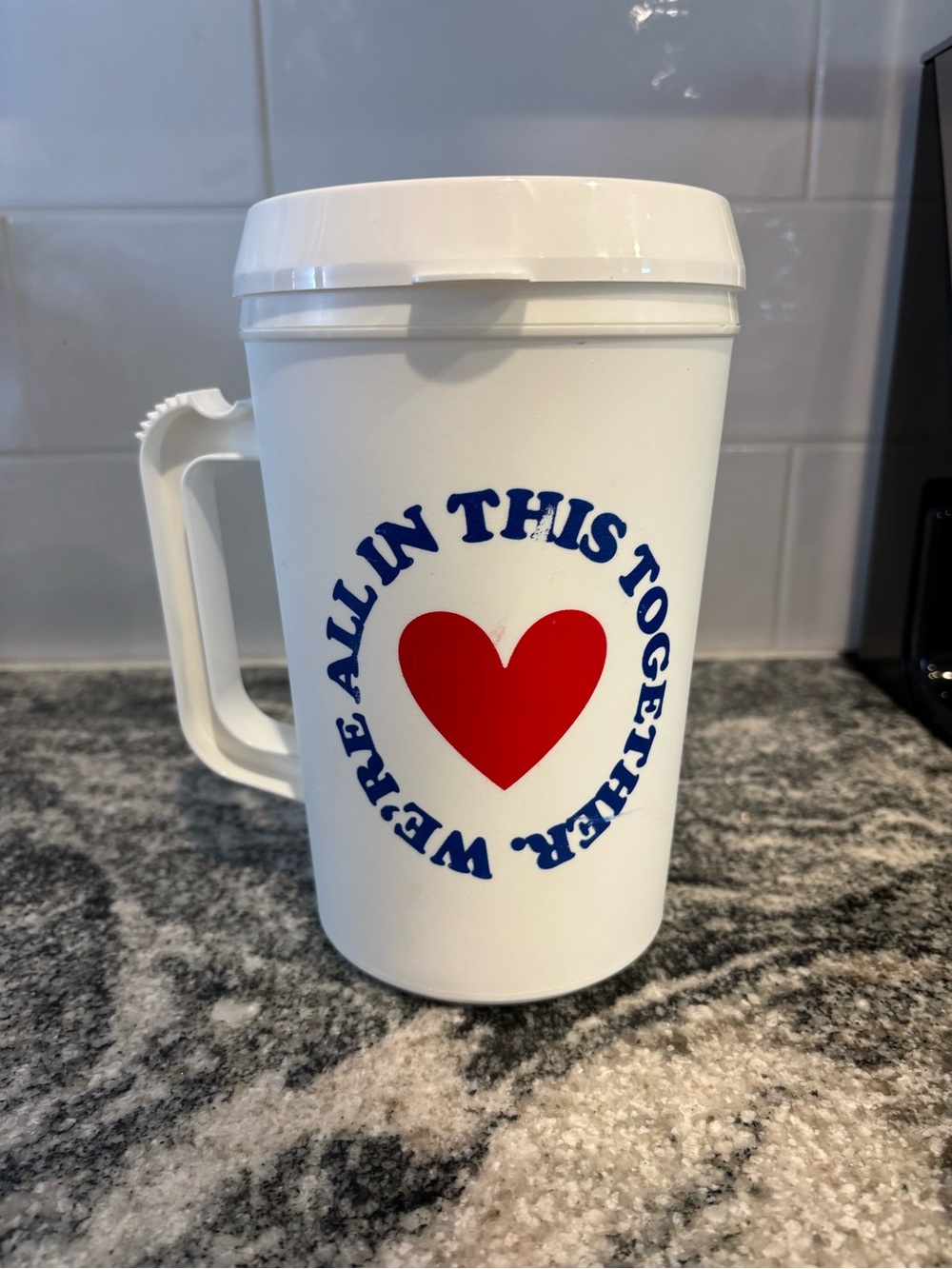 Insulated Plastic Cup ‘We’re All In This Together’
